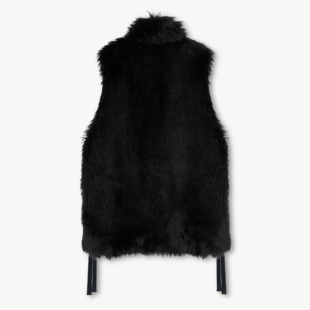 Mika Fur Vest in Wool Acrylic