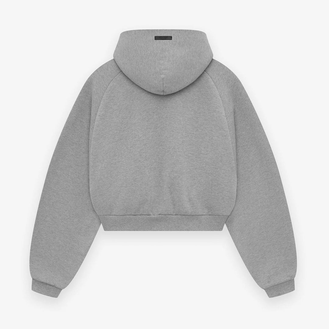 Womens Fleece Cropped Hoodie