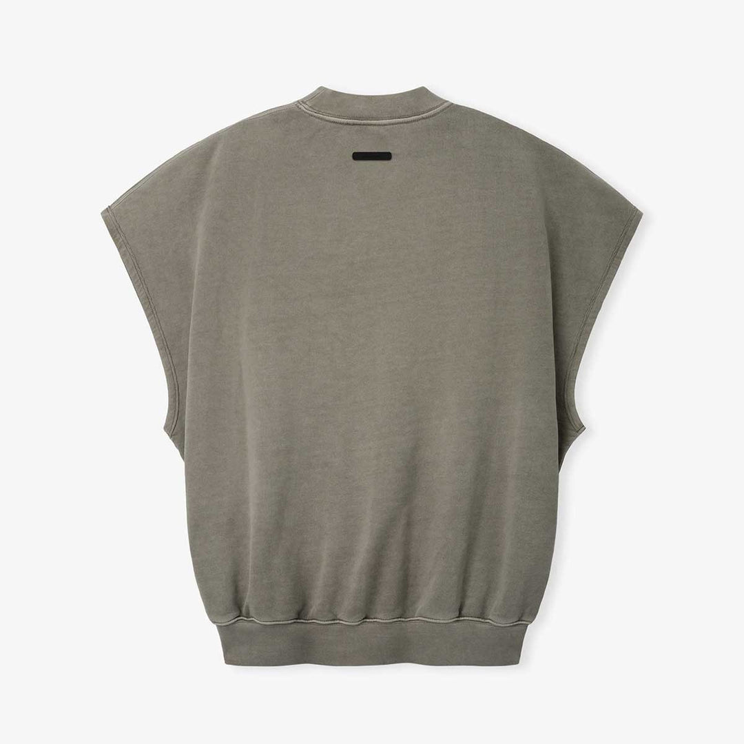 Relaxed Fleece Cutoff Sweatshirt