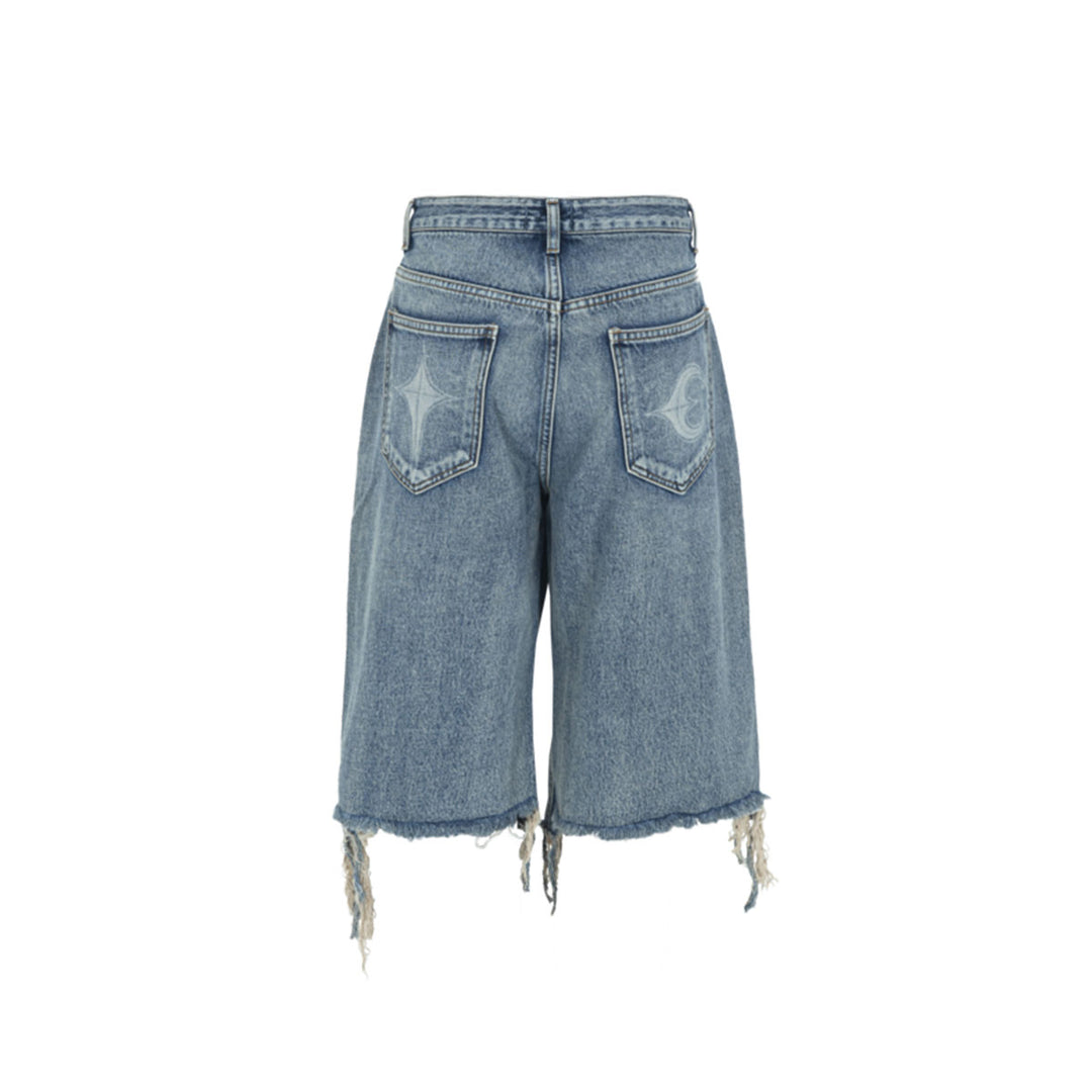 Double Knee Denim Short - THUG CLUB