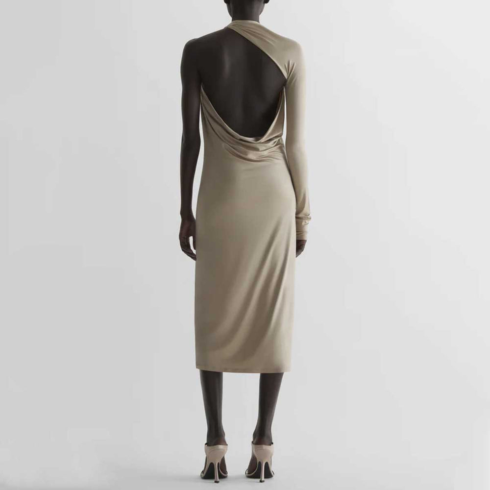 Mugler - Draped jersey loop dress
