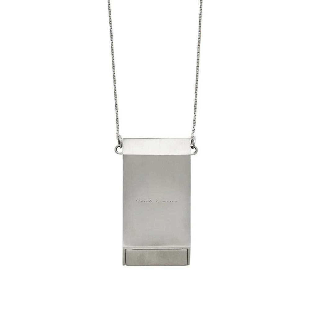 Rick Owens - PORTABLE ASHTRAY NECKLACE