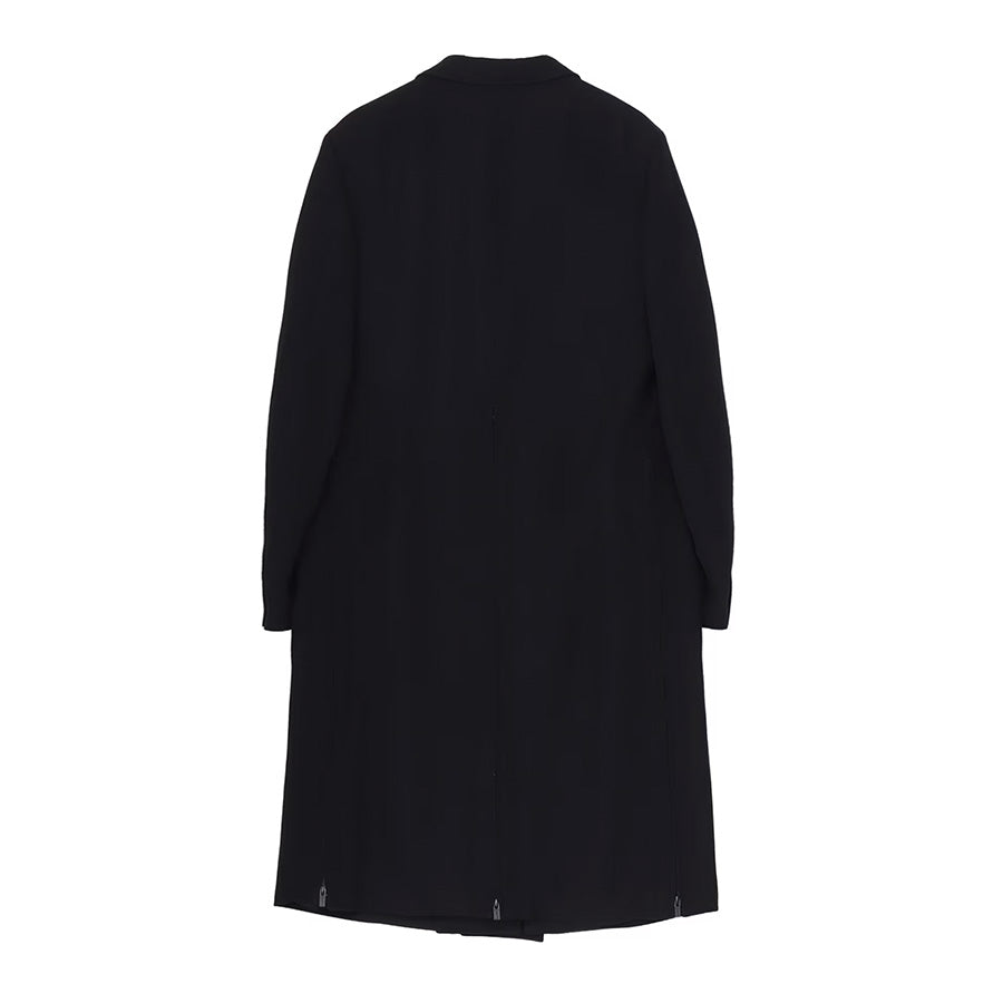 ARMY GABARDINE ZIPPER LONG JACKET