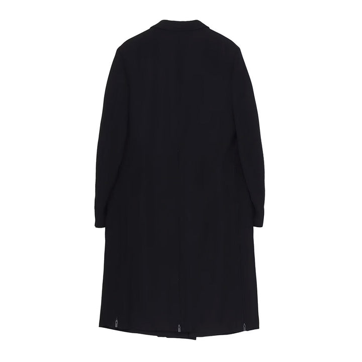 ARMY GABARDINE ZIPPER LONG JACKET