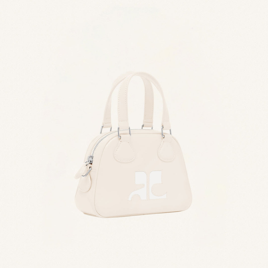 COURRÈGES - MINI LEATHER BOWLING BAG