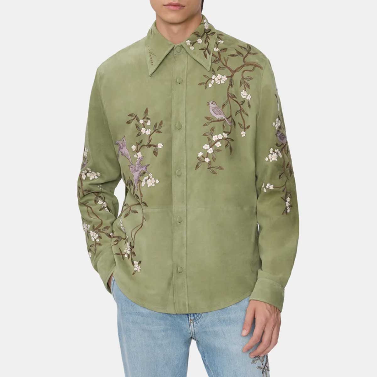 AMIRI(アミリ) | SUEDE SPARROW LONG SLEEVE SHIRT