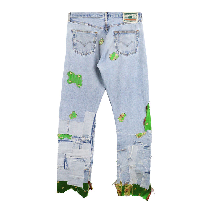 THE WORLD IS YOURS - Kinran Patchwork Denim Pants (THE WORLD IS YOURS × INNOCENCE)