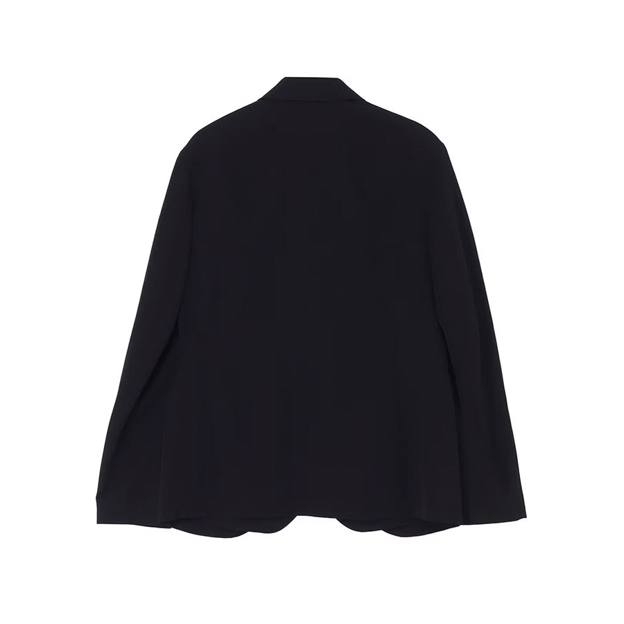 Yohji Yamamoto - WOOL GABARDINE DOUBLE FRONT JACKET