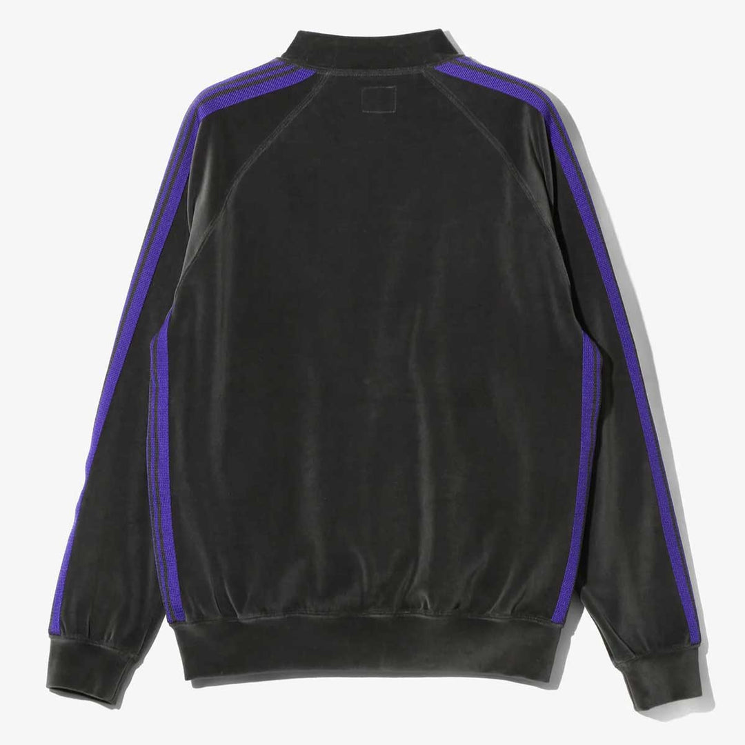 Rib Collar Track Jacket - C/PE Velour