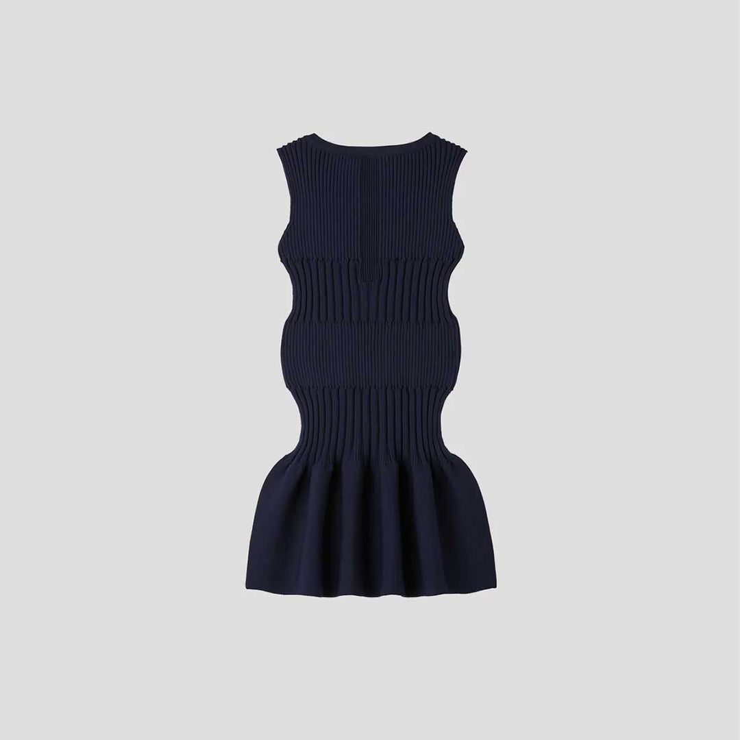 SOFT FLUTED KIDS SLEEVELESS DRESS