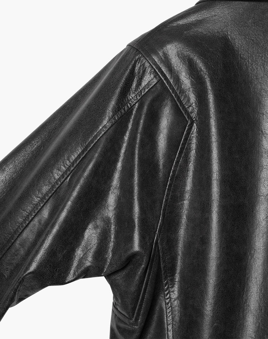 IRENISA (イレニサ) | MODIFIED-SLEEVE LEATHER MOTOR JACKET レザー