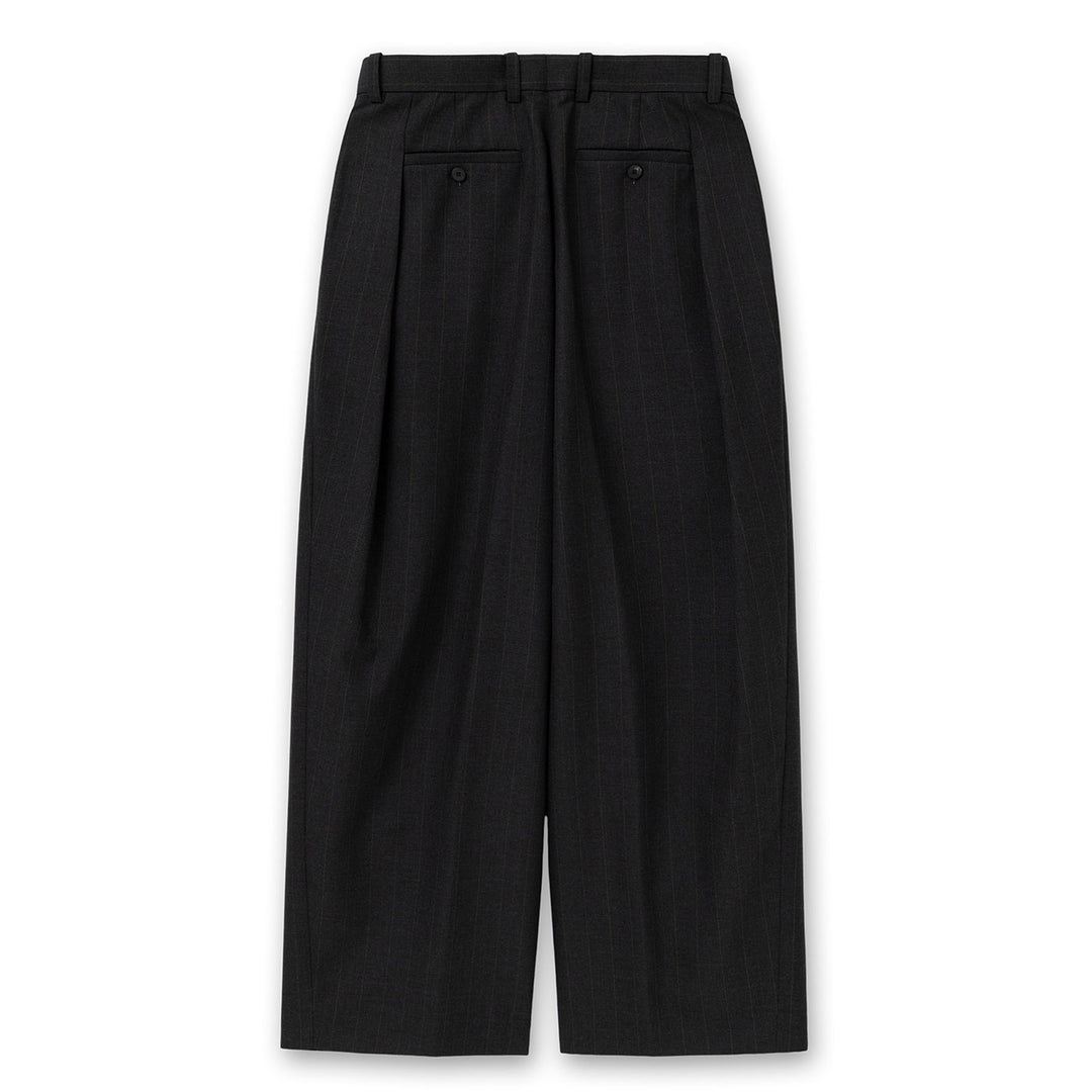 Gray Striped Folding Pants