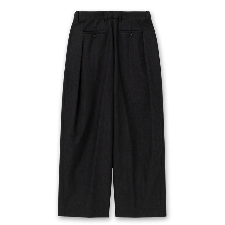 Gray Striped Folding Pants