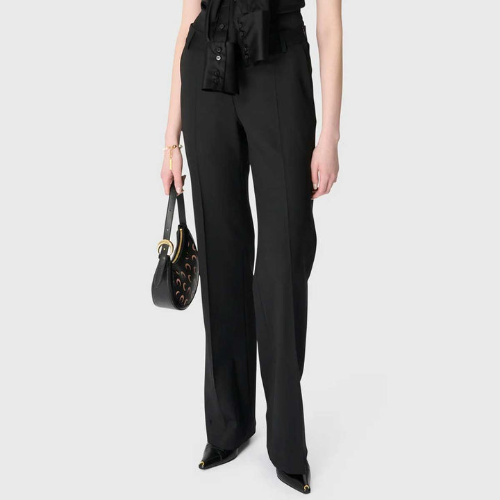 Virgin Wool Stretch Twill Trousers