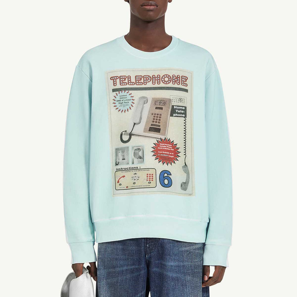 MM6 Maison Margiela - Telephone Advertisement プリント スウェットシャツ