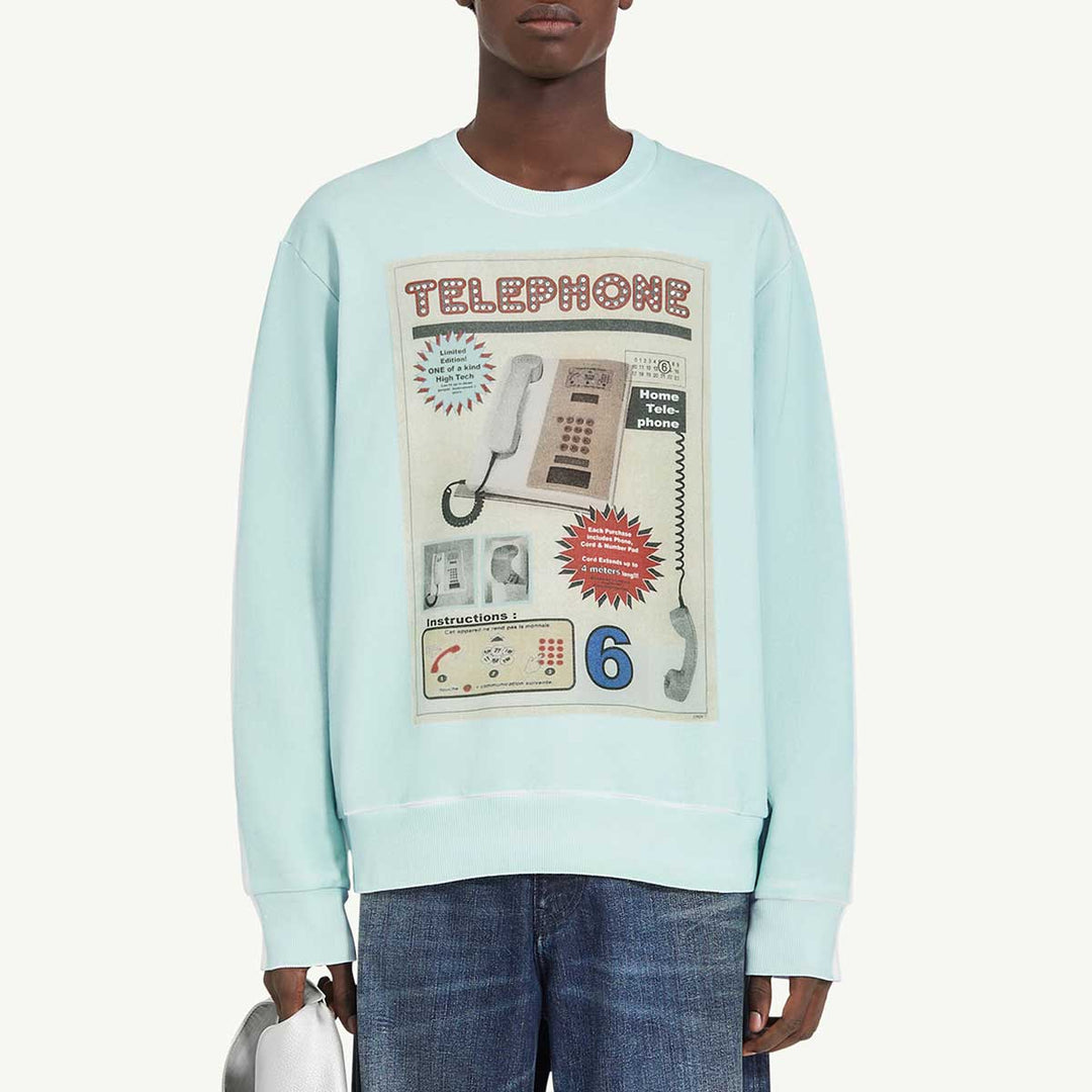 MM6 Maison Margiela - Telephone Advertisement プリント スウェットシャツ