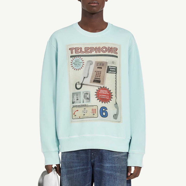 MM6 Maison Margiela - Telephone Advertisement プリント スウェットシャツ