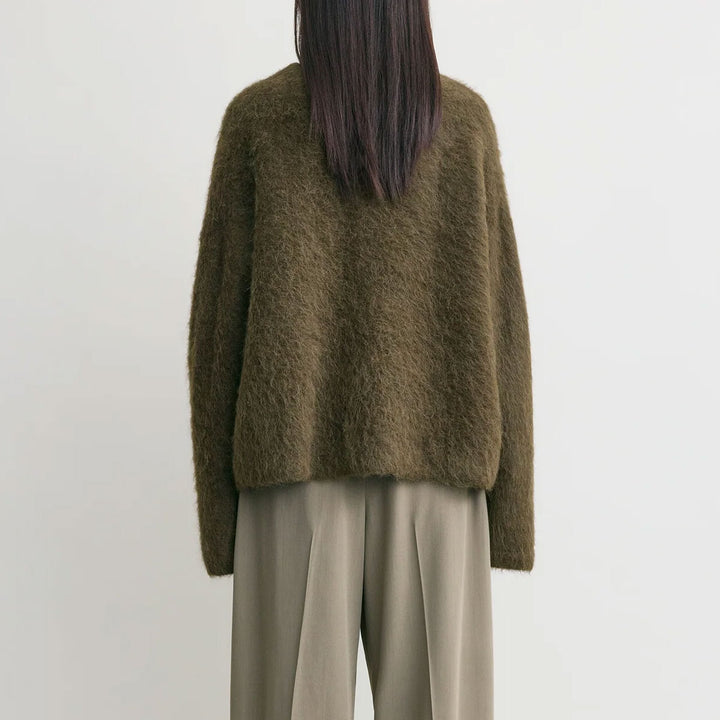 Boxy alpaca knit pepper