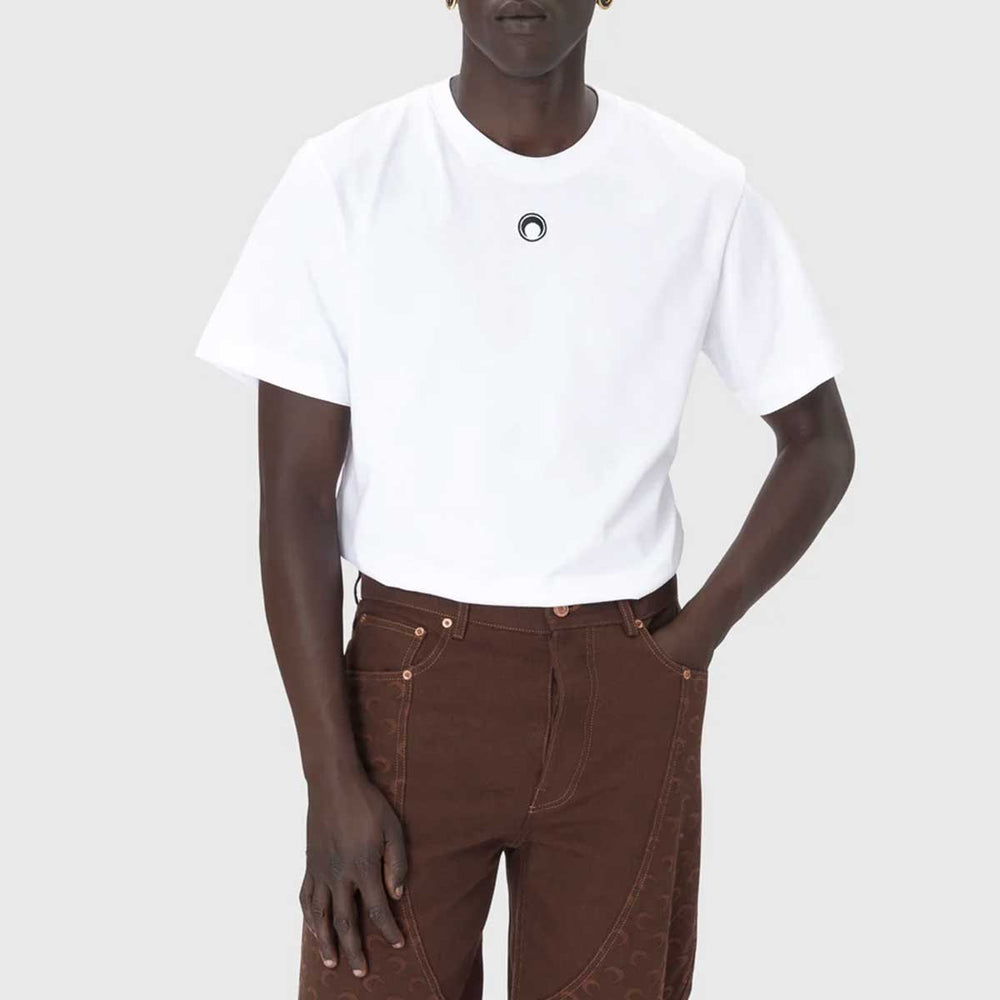 Marine Serre - Moon Logo Jersey Loose Fit SS T-Shirt