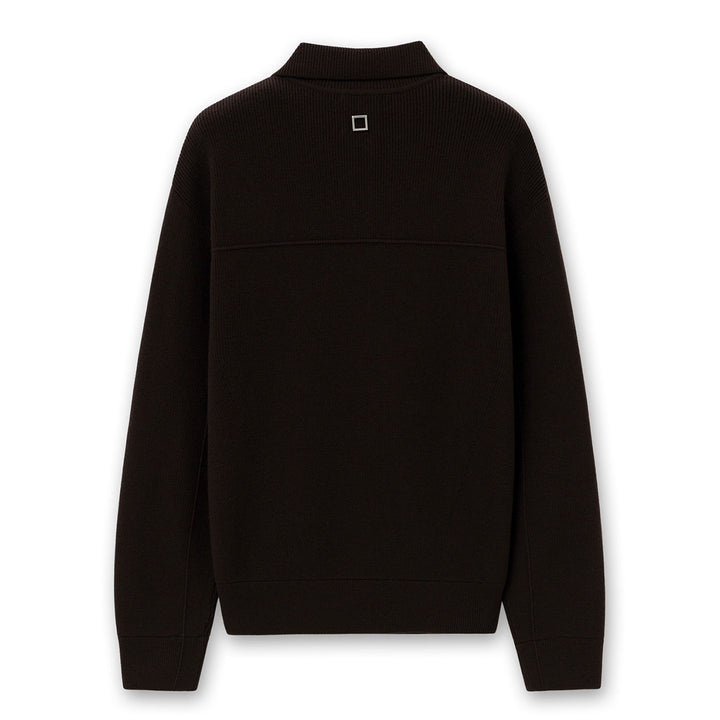Brown Half-zip Sweater