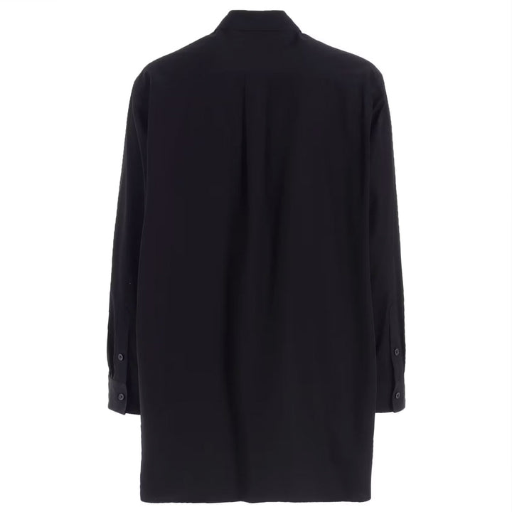 DOUBLE-COLLAR SHIRT IN BROAD AND CELLULOSE GRAY LOTUS
