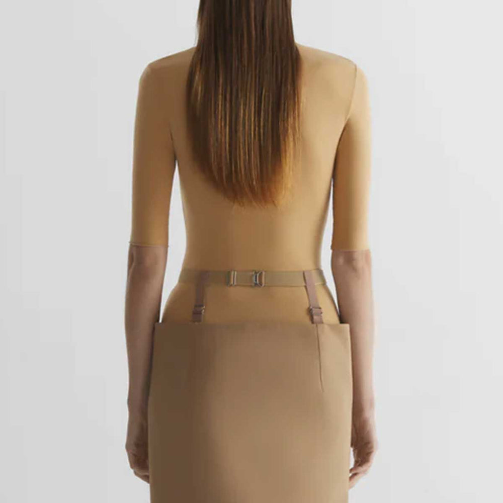 Mugler - Second skin jersey top