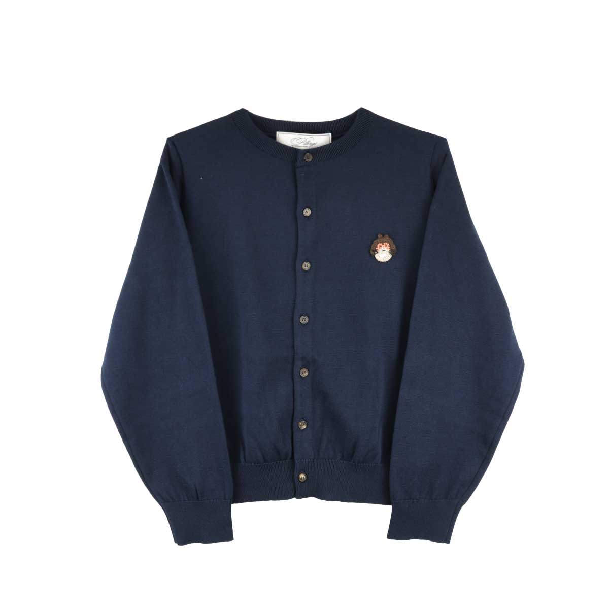 pillings ピリングス カーディガン ネイビー 紺 ウール ショート Pillings（ピリングス）