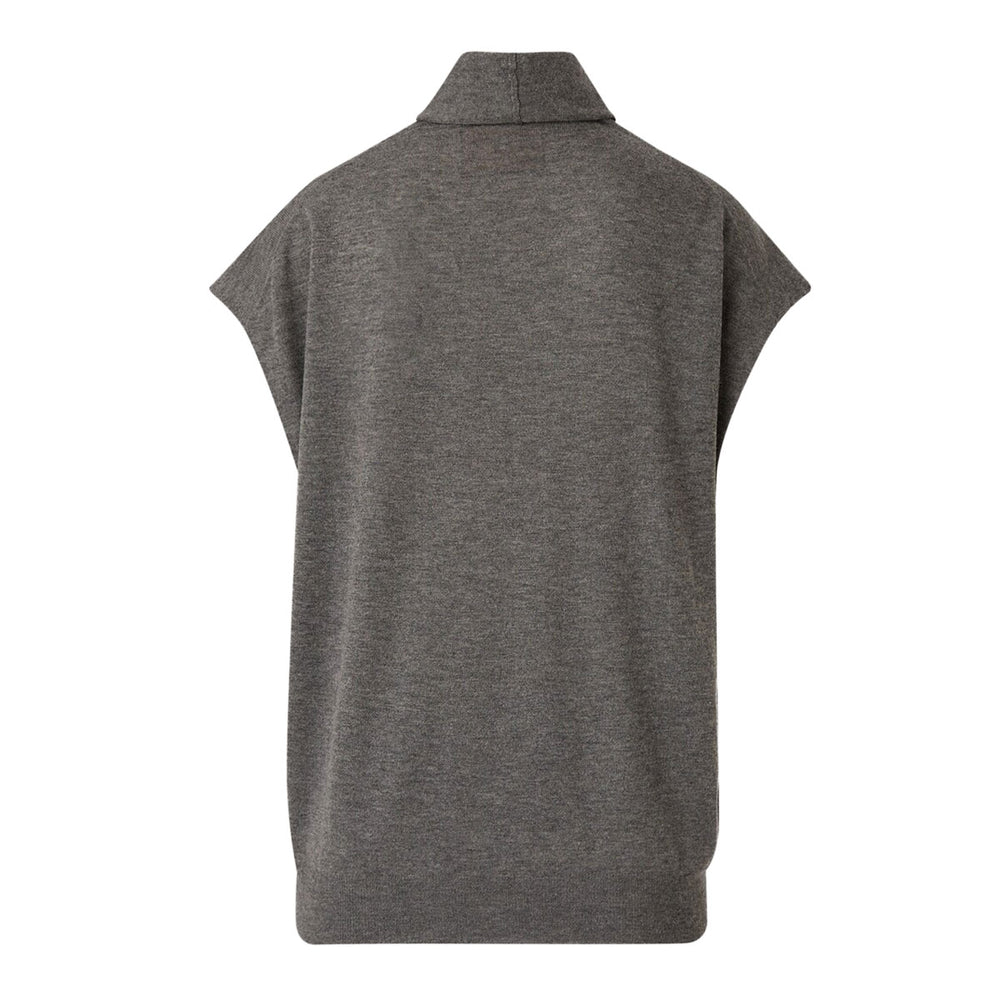 Plan C - WOOL CASHMERE LIGHT SSLV W SCA