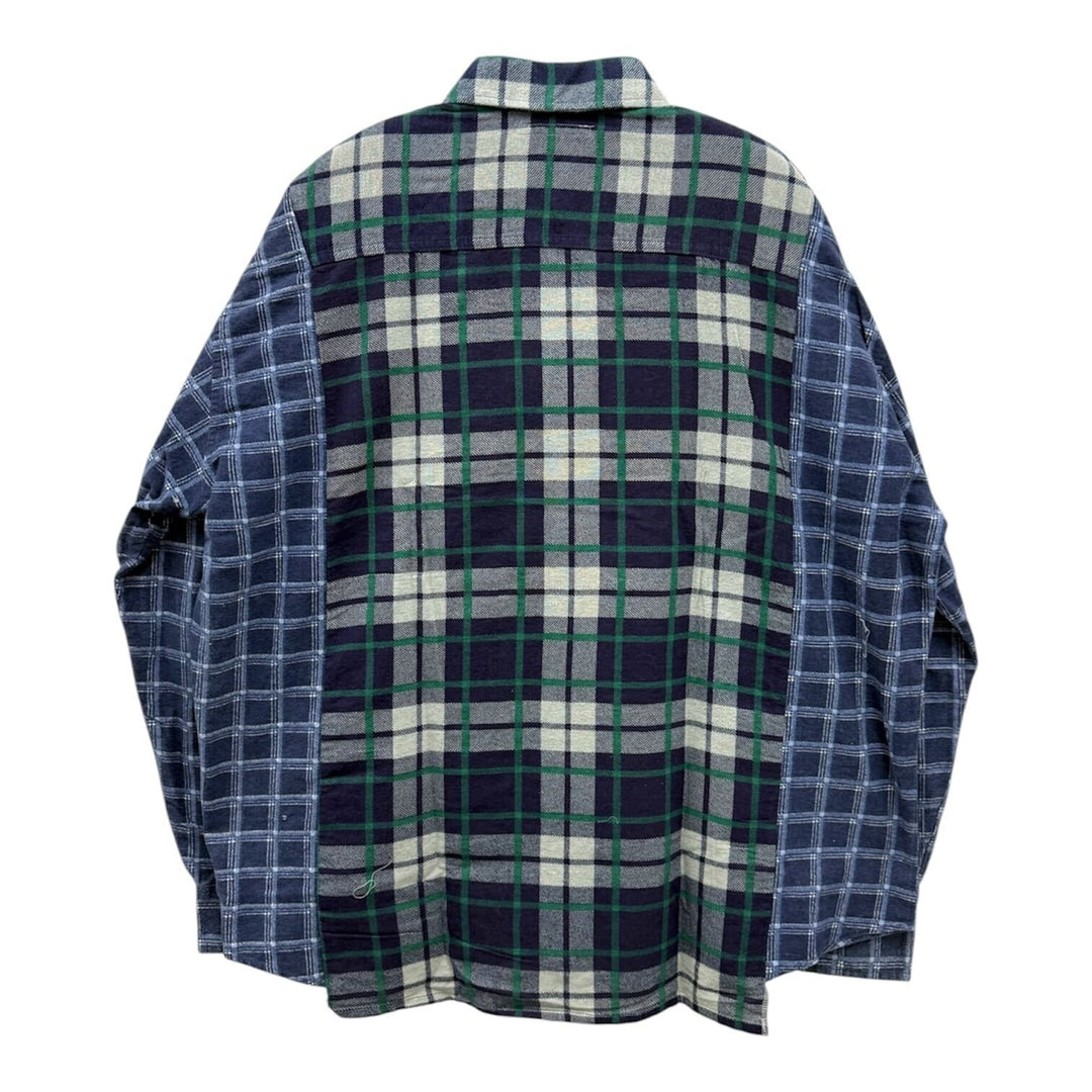 Flannel Shirt -> Ribbon Wide Shirt【A】