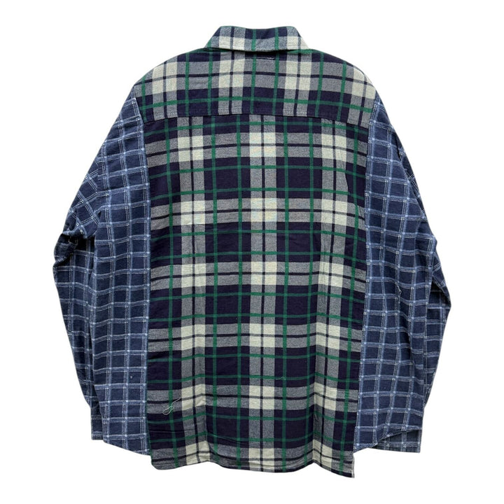 Flannel Shirt -> Ribbon Wide Shirt【A】