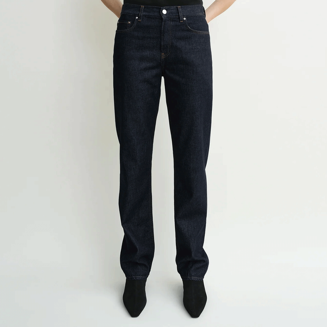 Low straight denim