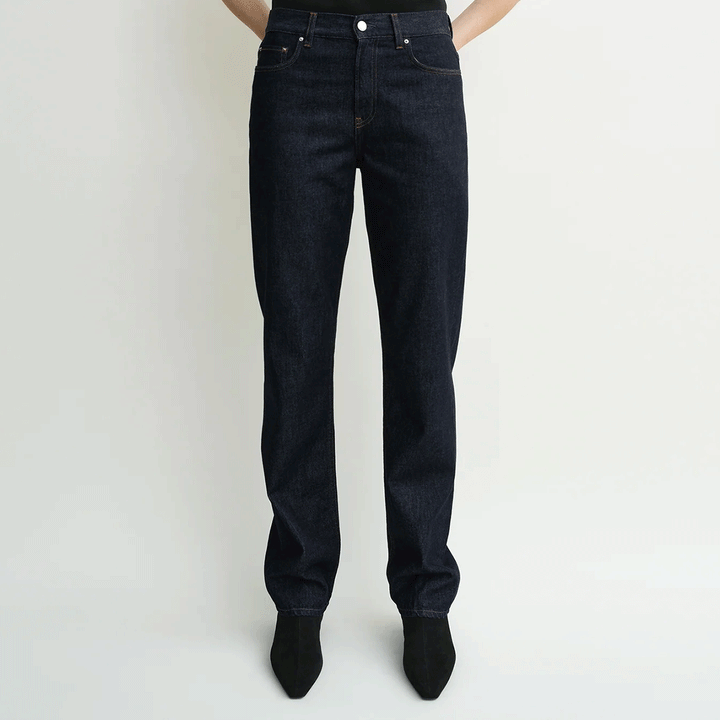 Low straight denim