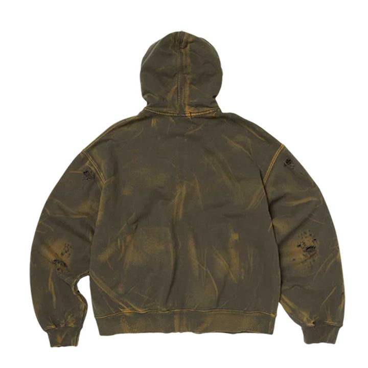 THUG CLUB - TC TWO TONE WASHED ZIP-UP HOODIE