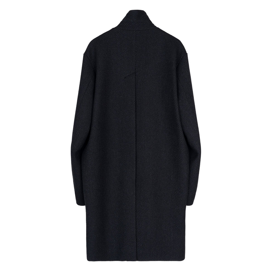 Ronan Structured Zip Coat in Wool