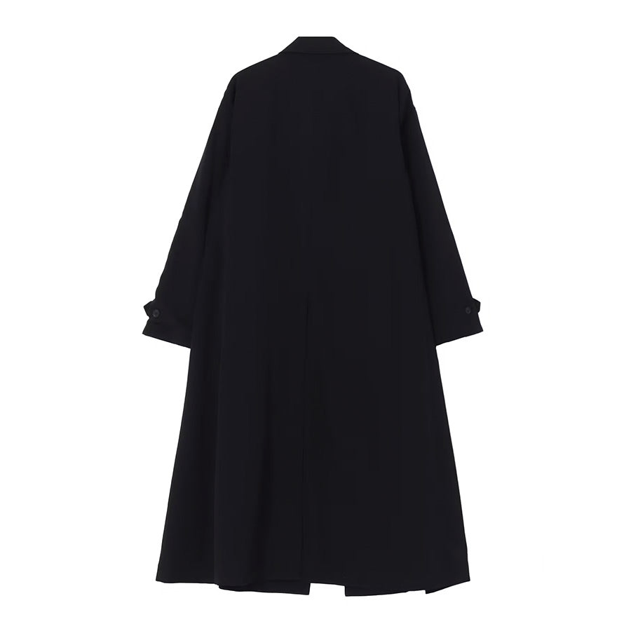 Yohji Yamamoto - WOOL GABARDINE DESIGNED SLEEVE COAT