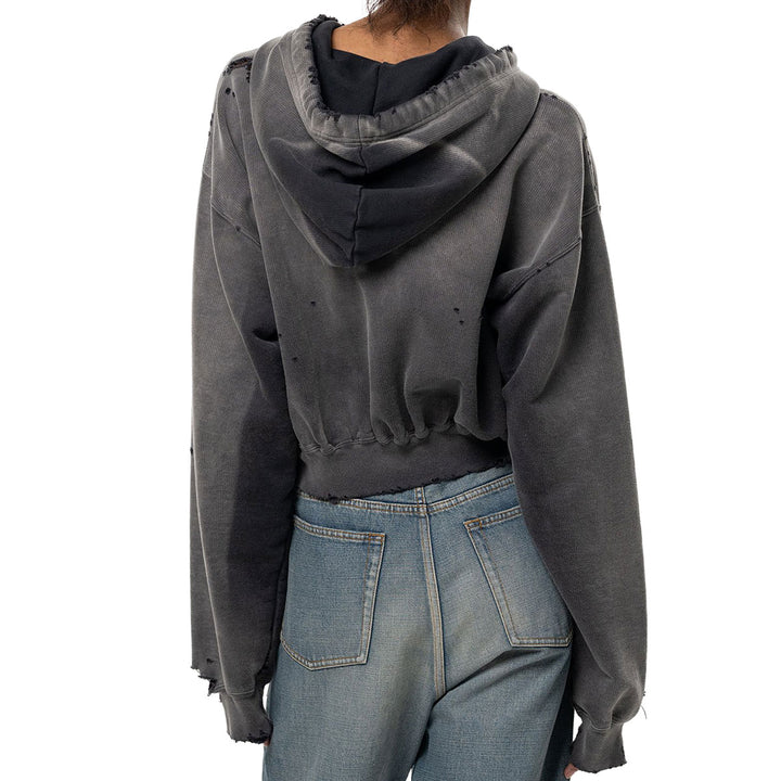 Sun Faded Like Cropped Zip-up Hoodie