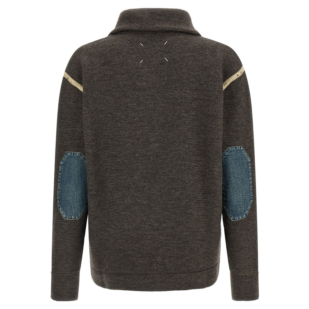 ELBOW PATCH QUARTER-ZIP SWEATER