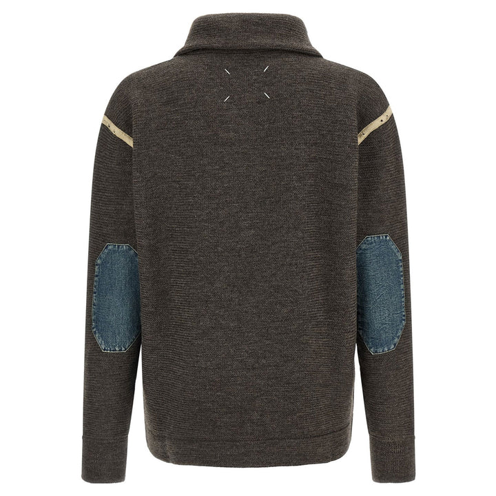 ELBOW PATCH QUARTER-ZIP SWEATER