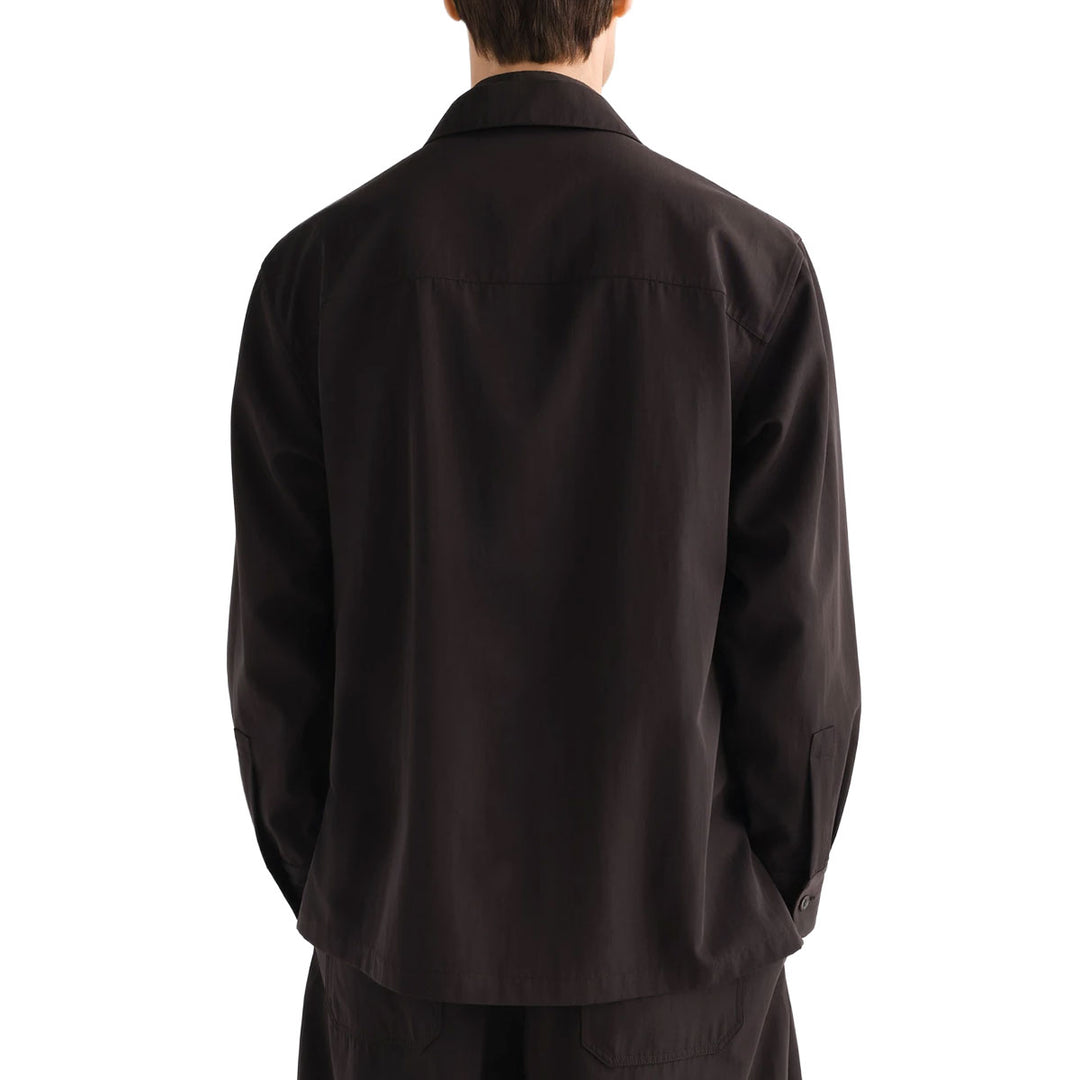Wool gabardine light overshirt