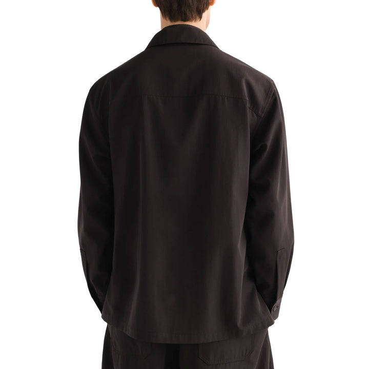 Wool gabardine light overshirt