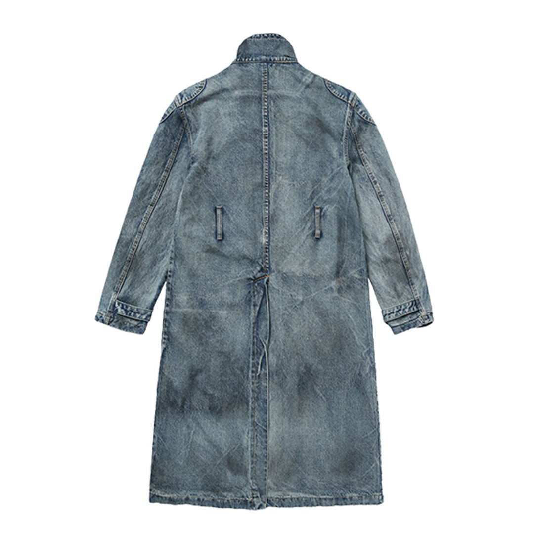 Bio Soldier Denim Trench Coat