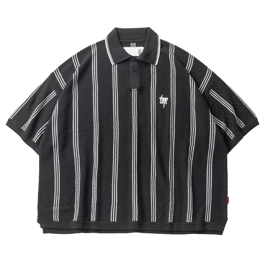 TIGHTBOOTH - STRIPE KNIT POLO