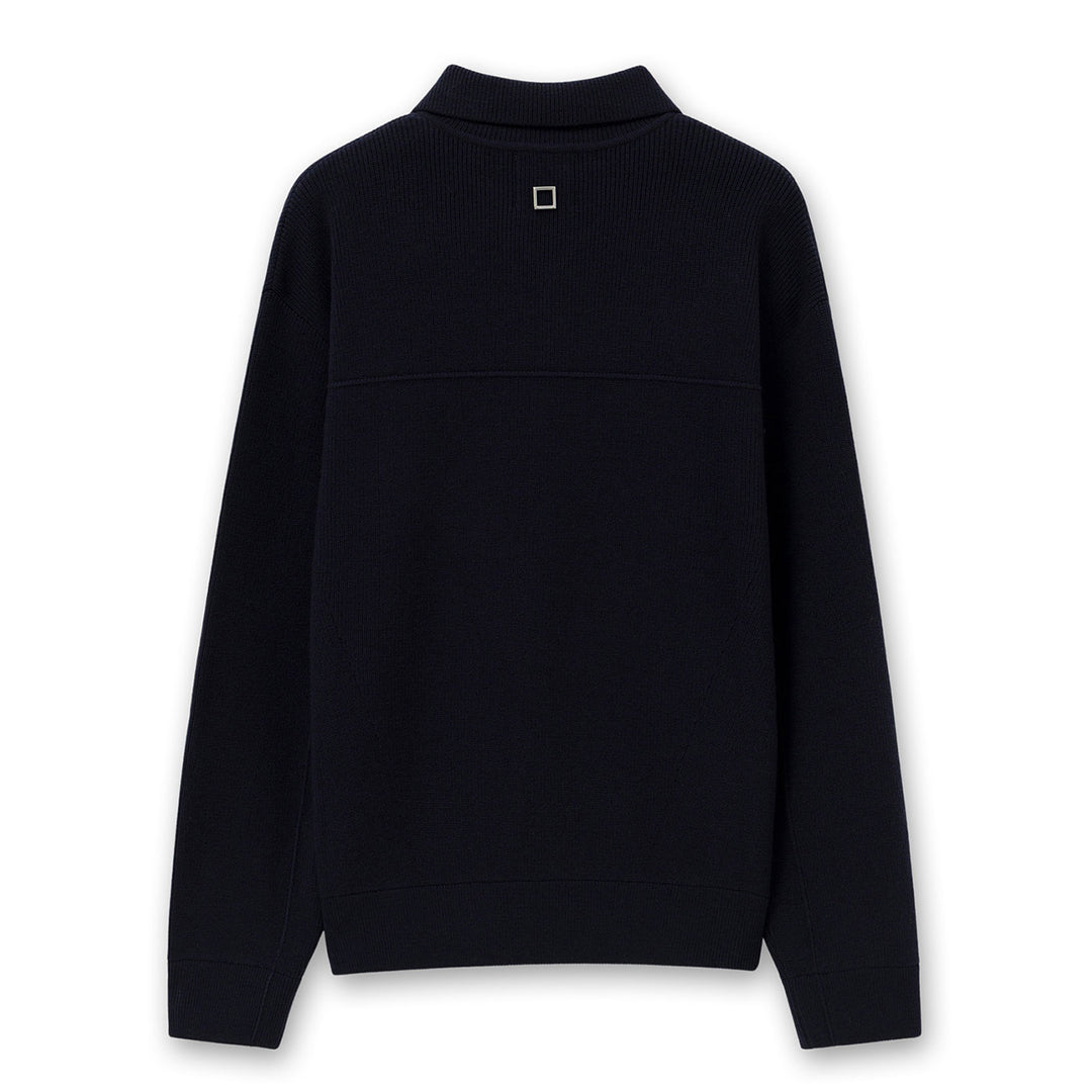 Navy Half-zip Sweater