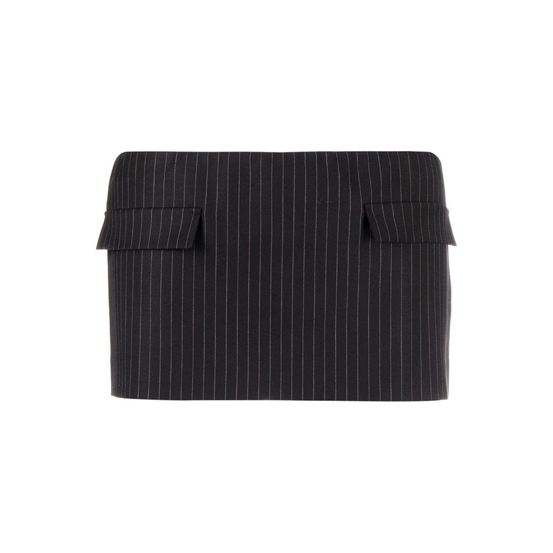 Pin Striped Mini Skirt - MOWALOLA