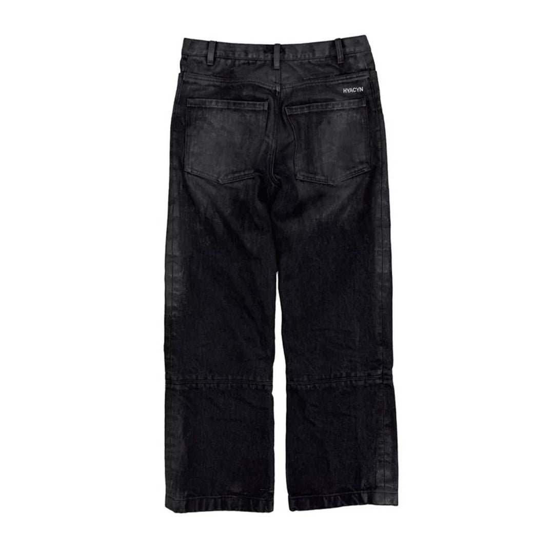 HYACYN - Etteragic Pants Black Denim Washed Waxed
