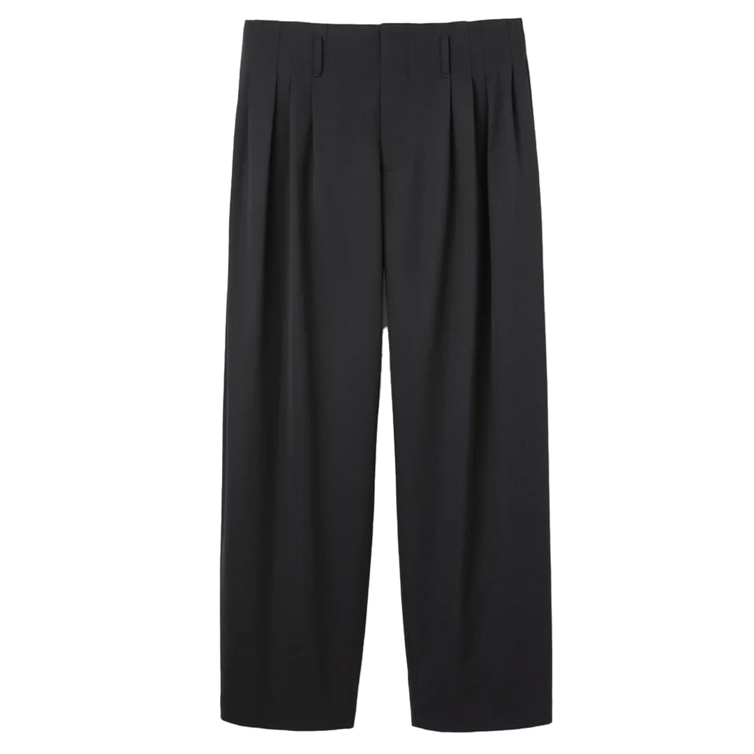 5 Tuck Trousers in Wool Gabardine