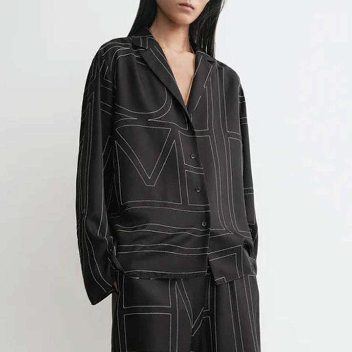 TOTEME - Monogram silk pj top