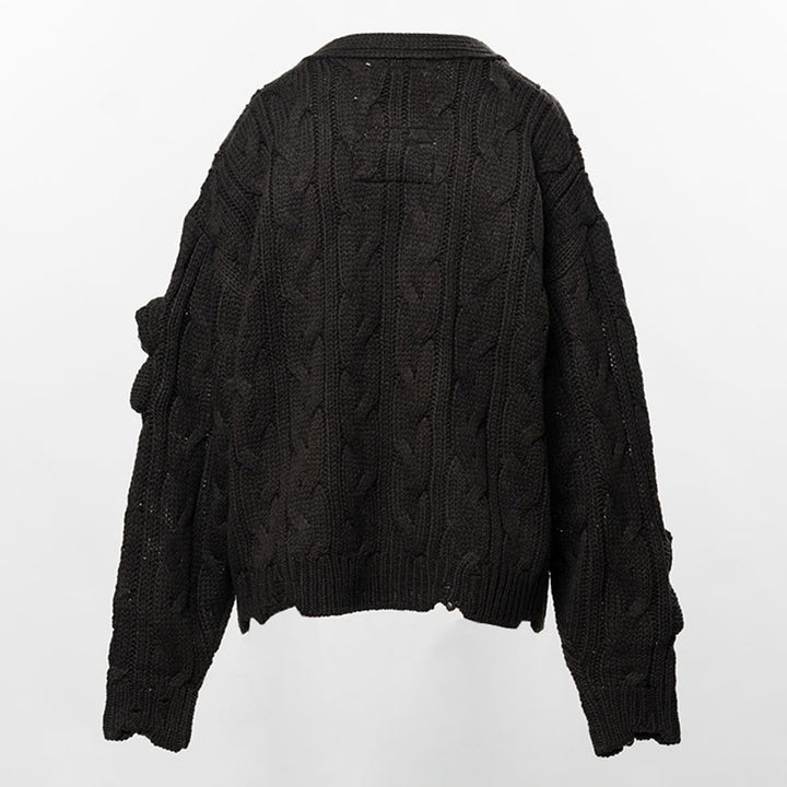 "PINK HOUSE x MMY" Bear Motif Knit Cardigan