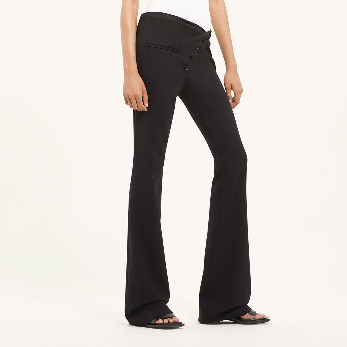 COURREGES(クレージュ) | TWIST TAILORED WOOL PANTS ツイスト