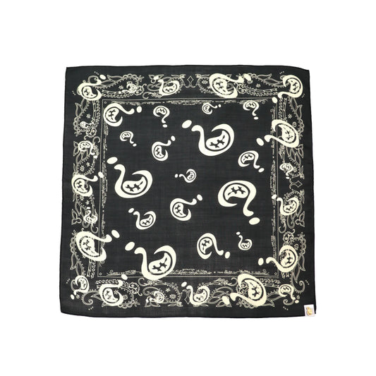 THE WORLD IS YOURS - "?" Paisley Silk Wool Bandana